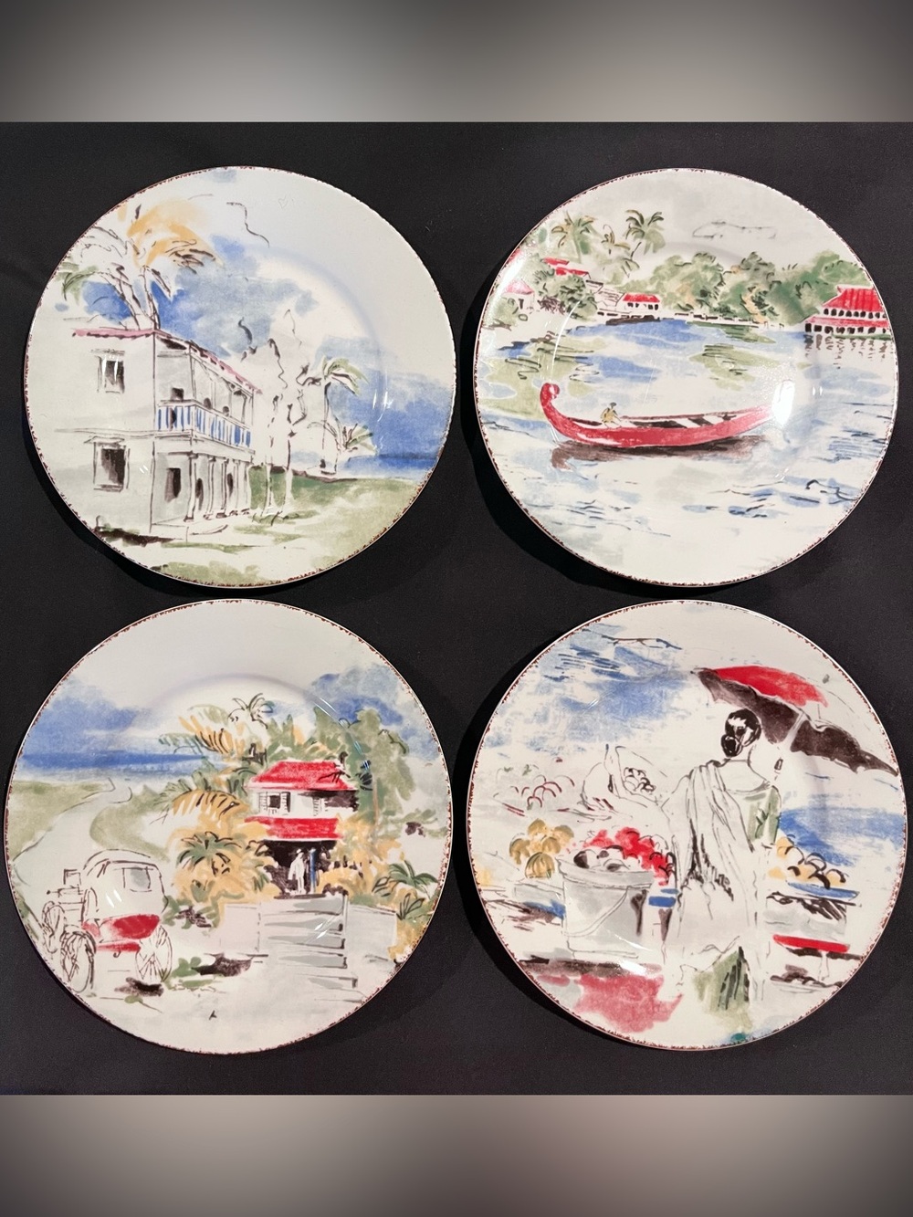 PIER 1 Set of 4 Plates